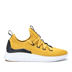 Supra Mens FACTOR Golden/Black/white Low Top Shoes | CA-31735